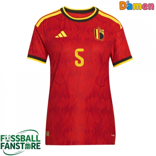 Belgien Maxim De Cuyper #5 Replik Heimtrikot Damen WM 2026 Kurzarm
